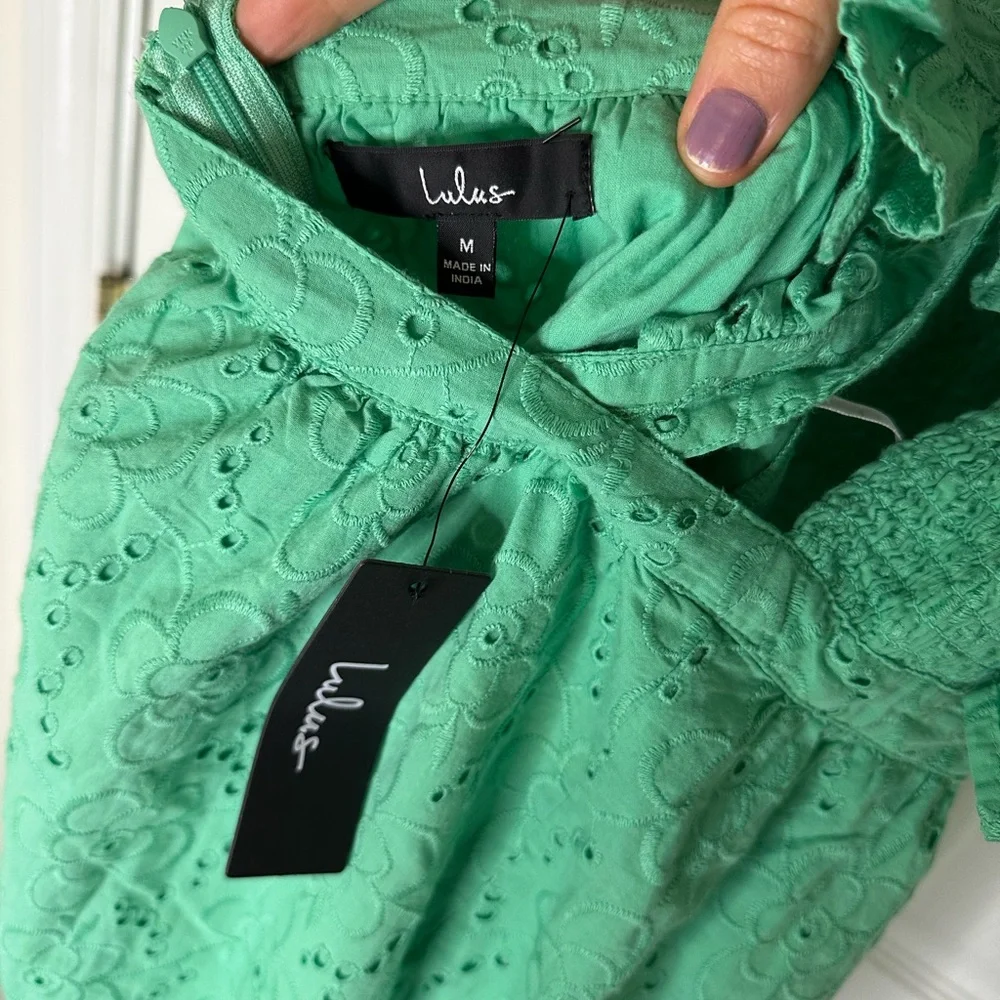 Lulu's Green Ruffled Tiered Sundress - Picture 8 of 8